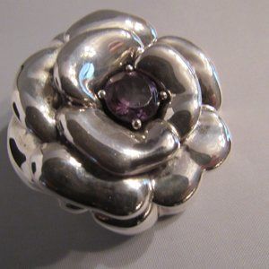 Sterling Silver and Amethyst Pendant/Pin